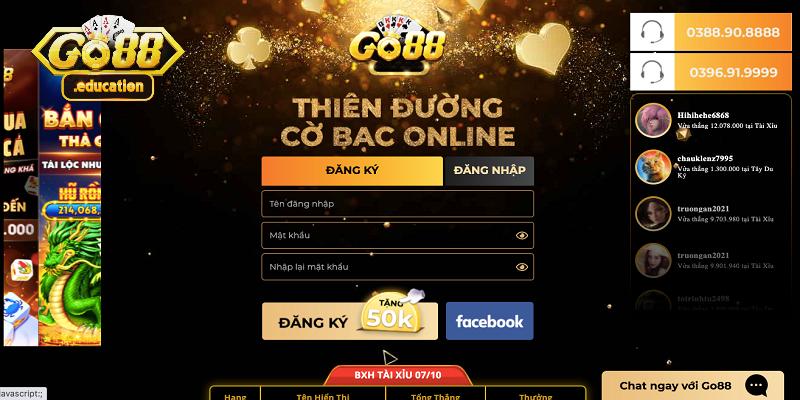 Cách thức chơi Go88 trực tuyến